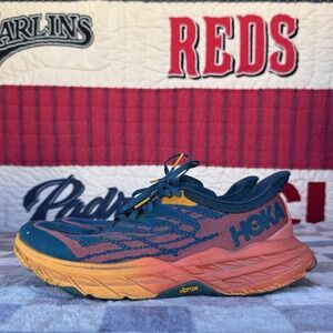 Size 9.5D - Hoka One One Shoes Womens Speedgoat 5 Blue Sneakers 1123160 BCCML